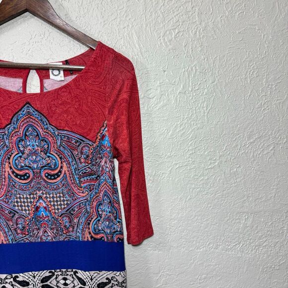 Anthropologie Akemi + Kin Gia Tunic Blouse Top XS Paisley Light Indie Gypsy Boho - Picture 4 of 16